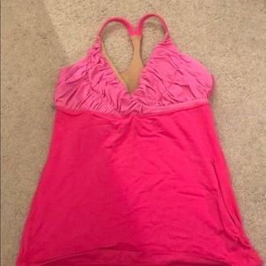 pink Lululemon tank top